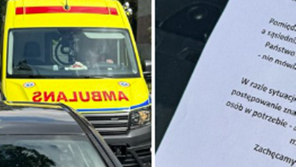 Zablokował przejazd dla karetki. Ratownicy zostawili mu taki list!